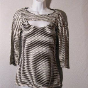 Anthro Bailey /44 Cut Out Perforated Top M